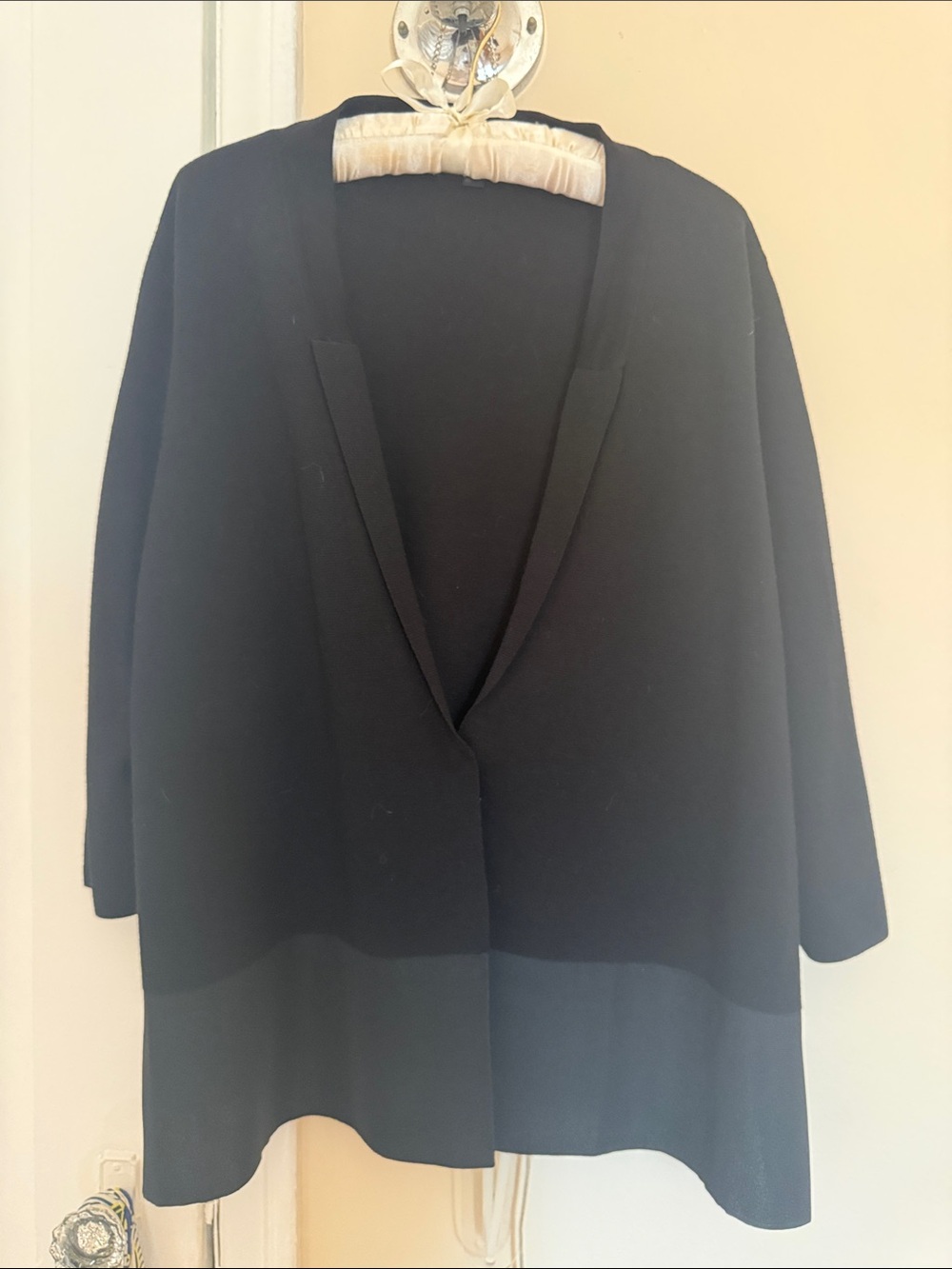 COS Black Open-Front Blazer Jacket - Picture 2 of 6